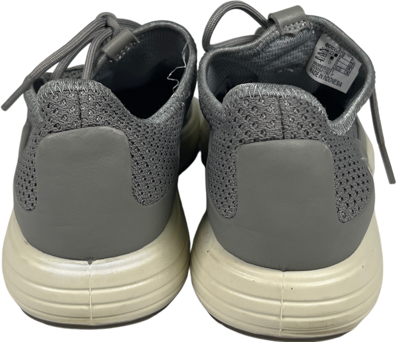 Ecco Women’s Gray Soft Lace Up Athletic Sneakers - 39/US 8 image 4