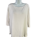 J.Jill Wearever Collection Women's White 1/2 Sleeve T-Shirt - L