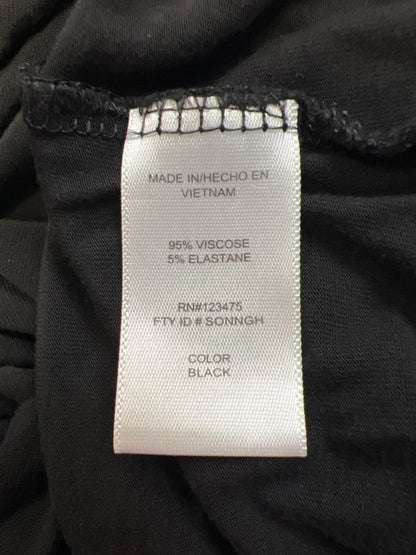 Ellen Tracy Women's Black Short Sleeve Hi-Low Tee Shirt - XL image 4