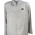 Travis Mathew Men's Gray Long Sleeve Cash Out Full Zip Golf Jacket - M