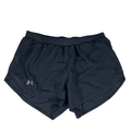 Under Armour Women's Black Lined Fly-By 3" HeatGear Athletic Shorts - M