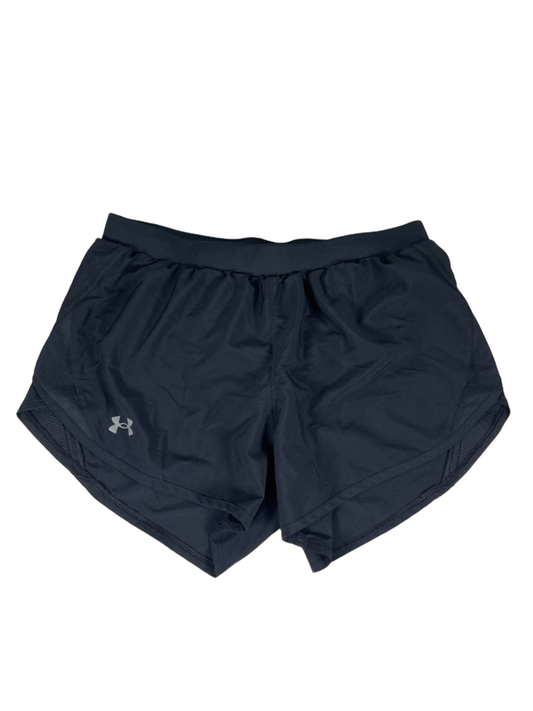 Under Armour Women's Black Lined Fly-By 3" HeatGear Athletic Shorts - M
