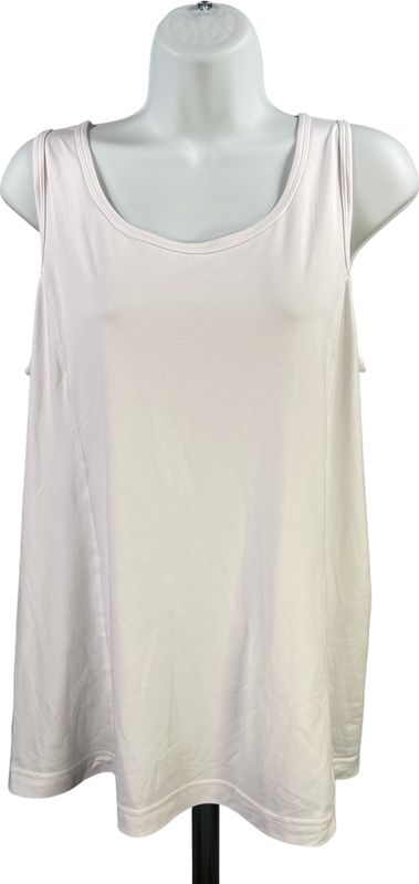 J.Jill Women’s White Sleeveless Fit Performance Tank Top - S