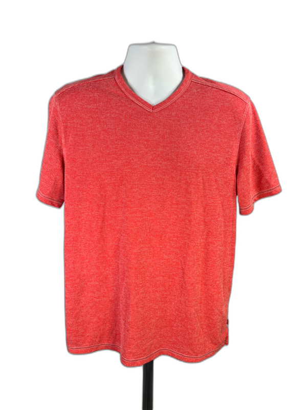 Tommy Bahama Men's Orange Short Sleeve V-Neck T-Shirt - M