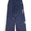 Puma Men's Blue/White Striped Logo Tricot Cat Athletic Sweatpants - L