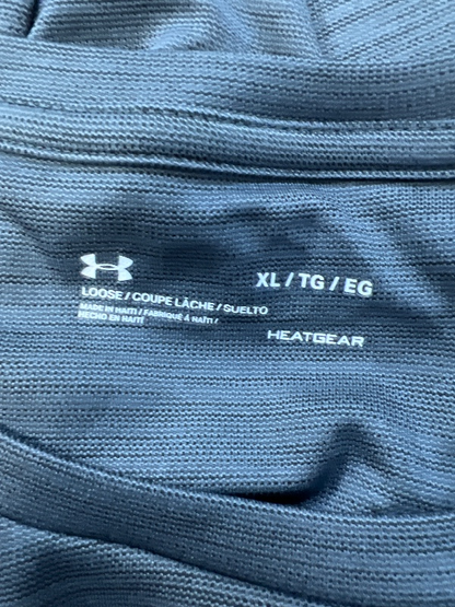 Under Armour Men's Gray HeatGear Short Sleeve Athletic Shirt - XL image 3