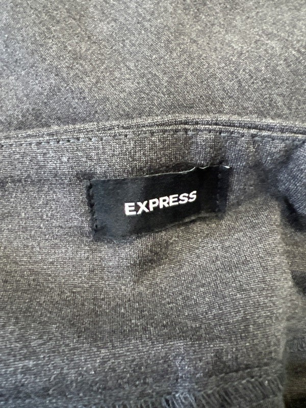 Express Women's Gray Heather Stretch Ponte Dress Pants - XXL image 3
