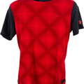 Under Armour Men’s Red/Black Loose Fit HeatGear Short Sleeve Hooded Shirt - S