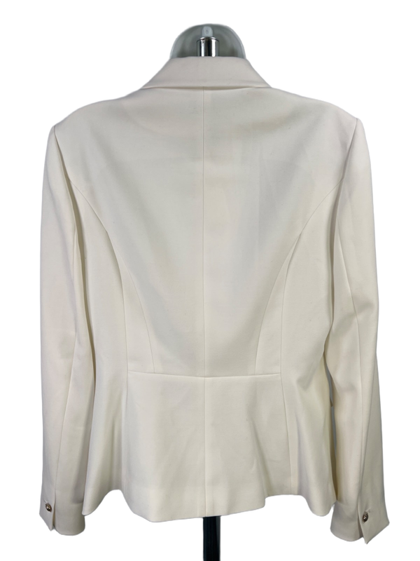 White House Black Market Women's White Double Breasted Blazer Jacket - 10 image 2