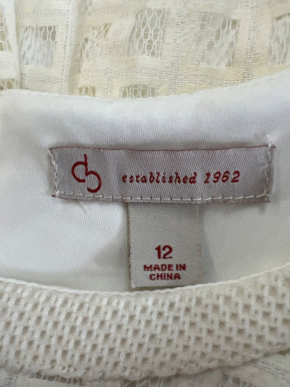 Dressbarn Women's Ivory/White Sleeveless A-Line Dress - 12 image 3