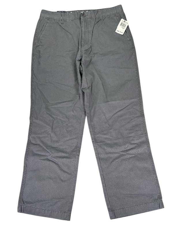 Nautica Men's Gray Straight Leg Chino Pants - 34x29