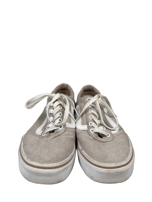 Vans Women's Gray/Taupe Canvas Ward Summer Low Top Lace Up Sneakers - 9 image 2