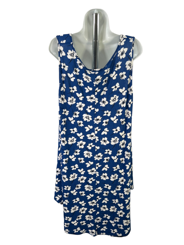 Lane Bryant Women's Blue Floral Swing Sleeveless Tank Top - Plus 26/28 image 2