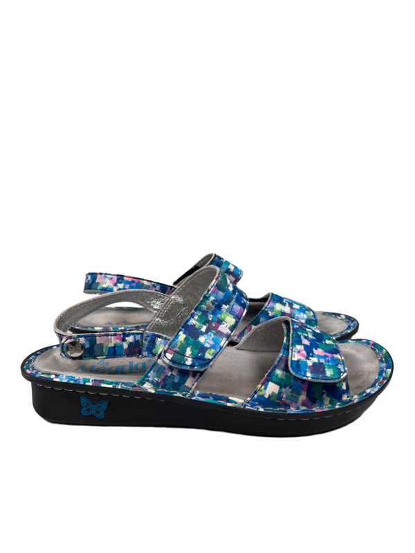 Algeria by PG Lite Women's Black Verona Slingback Strappy Sandals - 40/US 9.5