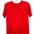 Under Armour Men's Red Short Sleeve HeatGear Athletic T-Shirt - L