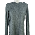 Nike Women's Blue Dri-Fit Long Sleeve Hooded Athletic Shirt - S