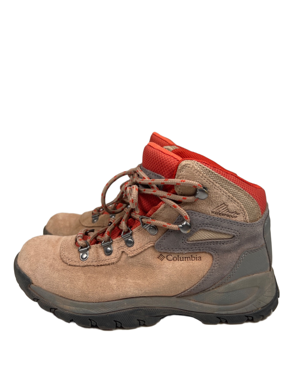 Columbia Women's Tan/Orange Newton Ridge Plus Waterproof Hiking Boots - 8.5 image 5