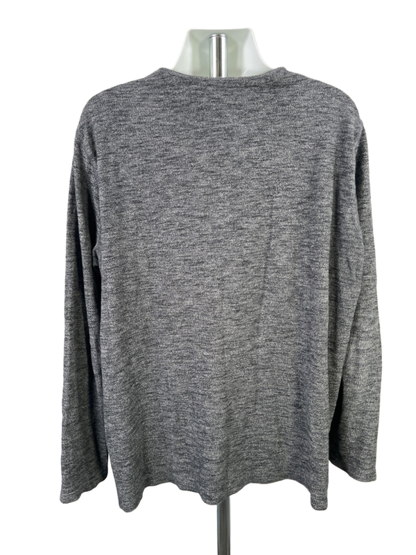 Nordstrom Men's Gray Knit Quarter Button Long Sleeve Sweater - XXXL image 2