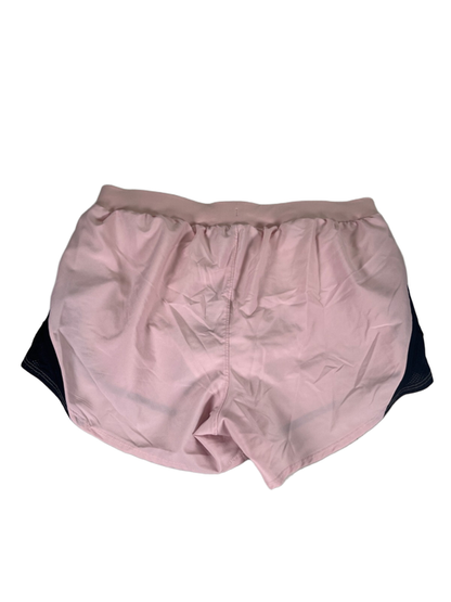 Under Armour Women's Pink/Black Fly By 2.0 Lined Vented Athletic Shorts - S image 2