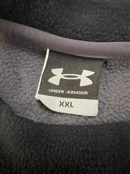 Under Armour Men's Gray/Black Fleece Logo Pullover Sweatshirt - XXL image 3
