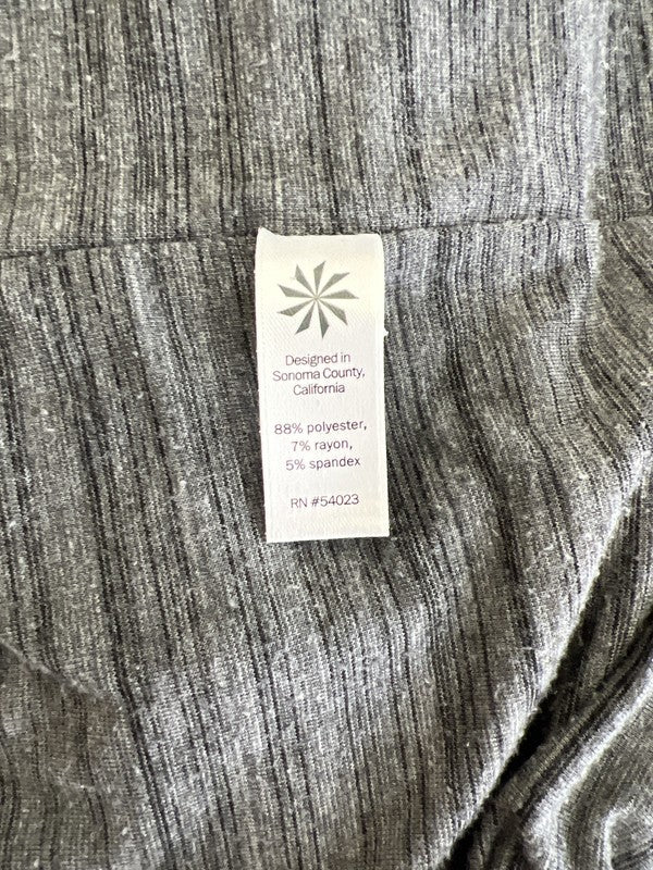 Athleta Women’s Gray Ruched Avenues Long Sleeve T-Shirt Dress - M image 4