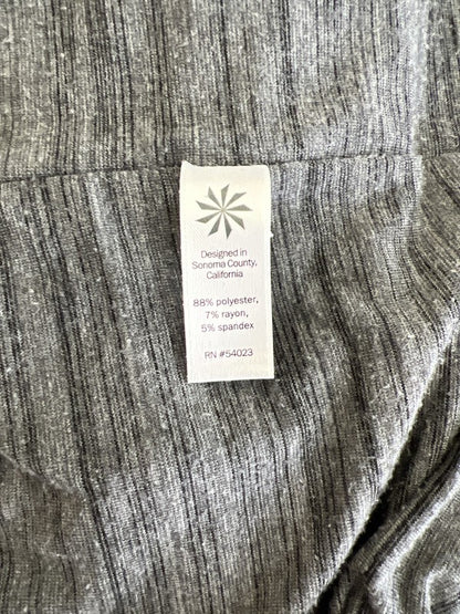 Athleta Women’s Gray Ruched Avenues Long Sleeve T-Shirt Dress - M image 4