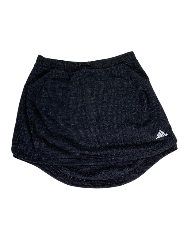 adidas Women's Black/Gray Pull On Sweat Skirt - M