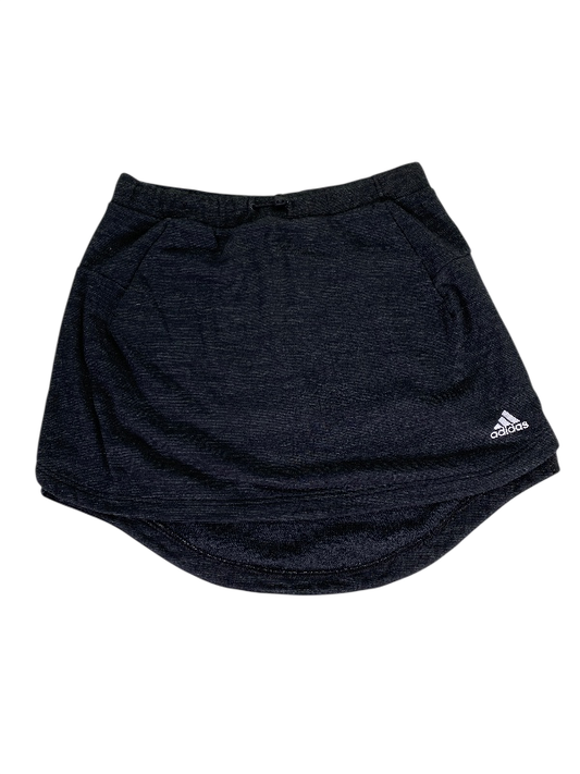 adidas Women's Black/Gray Pull On Sweat Skirt - M