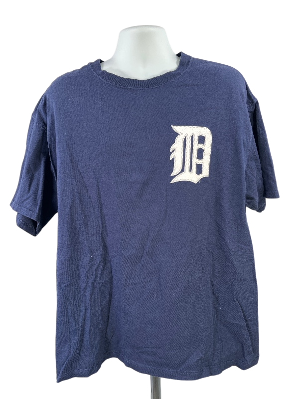 Lee Sport Men's Blue Detroit Tigers Short Sleeve Rodriguez T-Shirt - XL