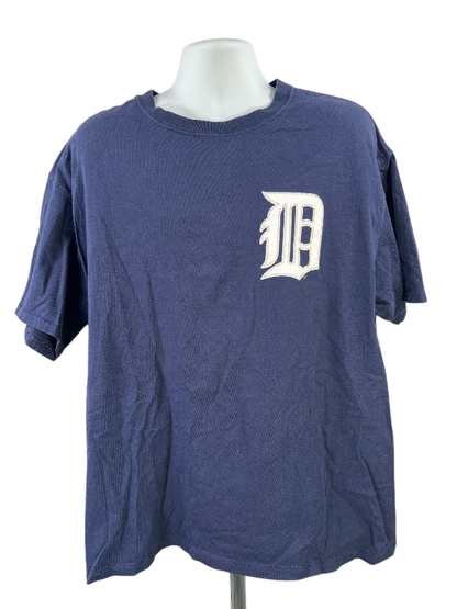 Lee Sport Men's Blue Detroit Tigers Short Sleeve Rodriguez T-Shirt - XL
