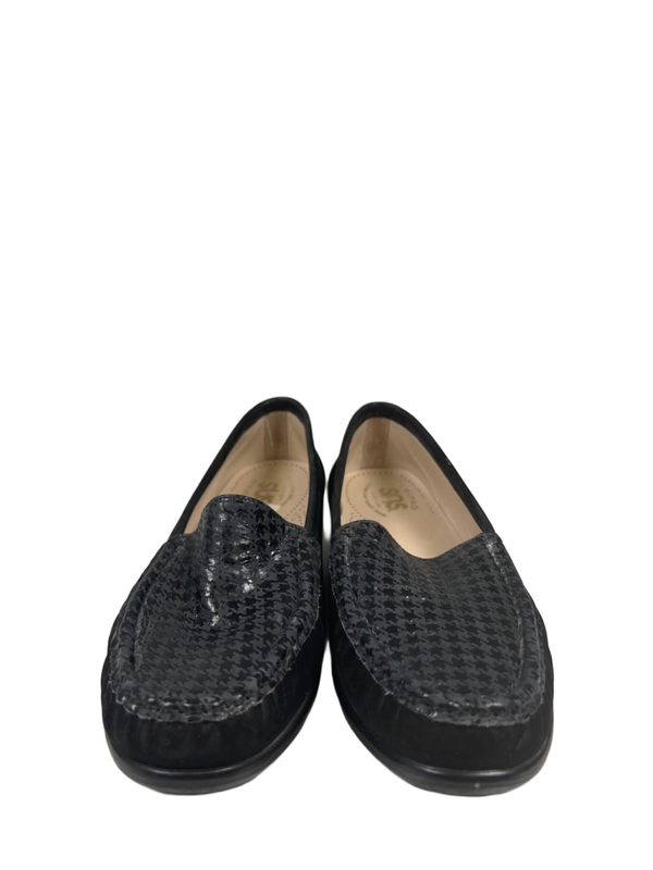 SAS Women's Black Tetris Houndstooth Tripad Simplify Slip On Loafers - 8 image 2