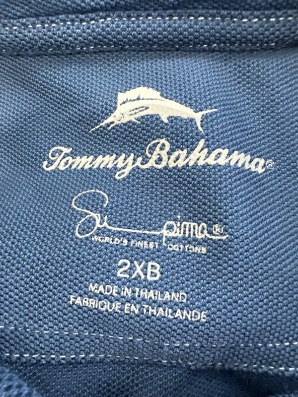 Tommy Bahama Men's Blue Short Sleeve Polo - 2XB Big image 3
