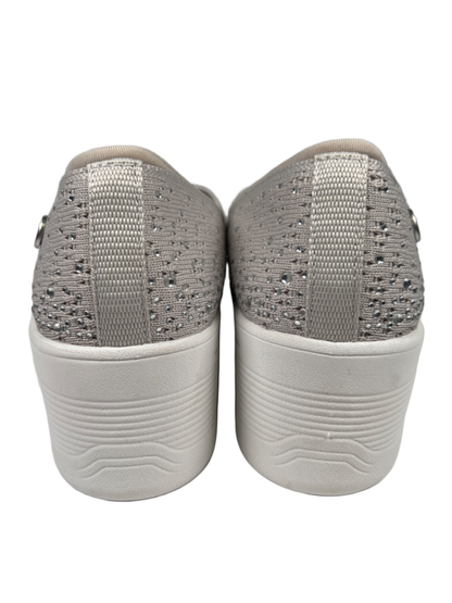 Skechers Women's Gray Martha Stewart Pier-Lite Reflection Wedge Sneakers - 7 image 4