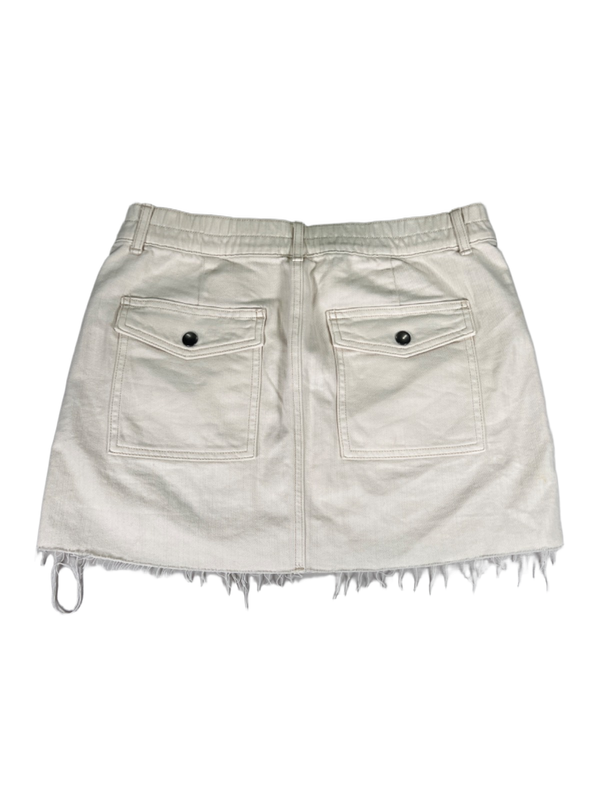Aerie Women's Beige/Ivory Distressed Cargo Micro Mini Skirt - S image 2