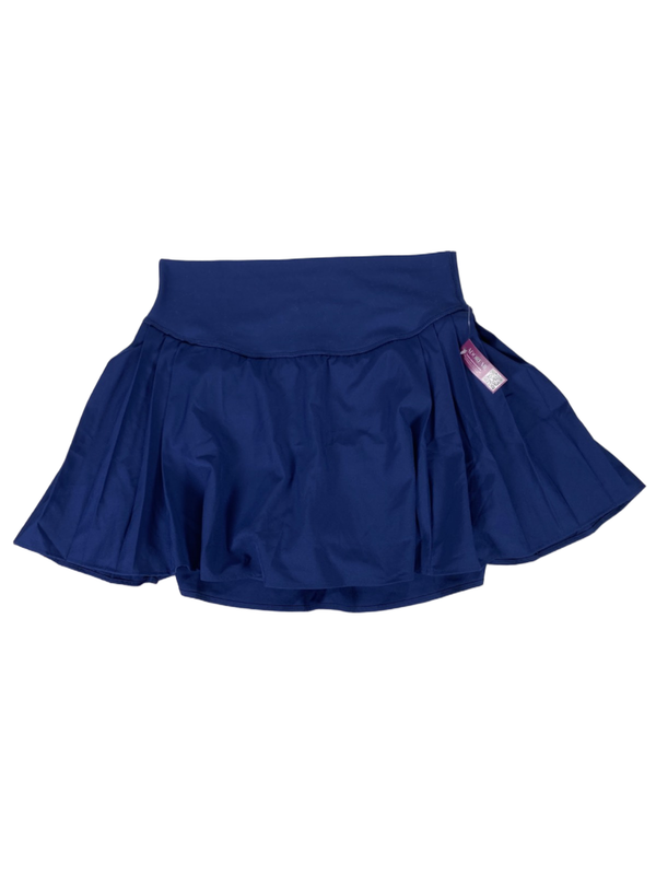 Adore Me Women's Blue Pull On Pleated Side Active Skort - M