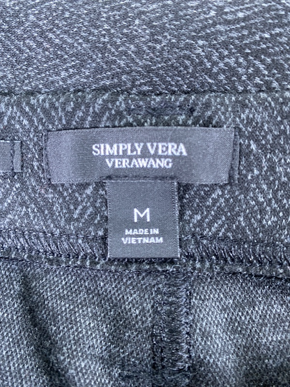 Simply Vera Wang Women's Black High Rise Skinny Leg Ponte Pants - M image 3