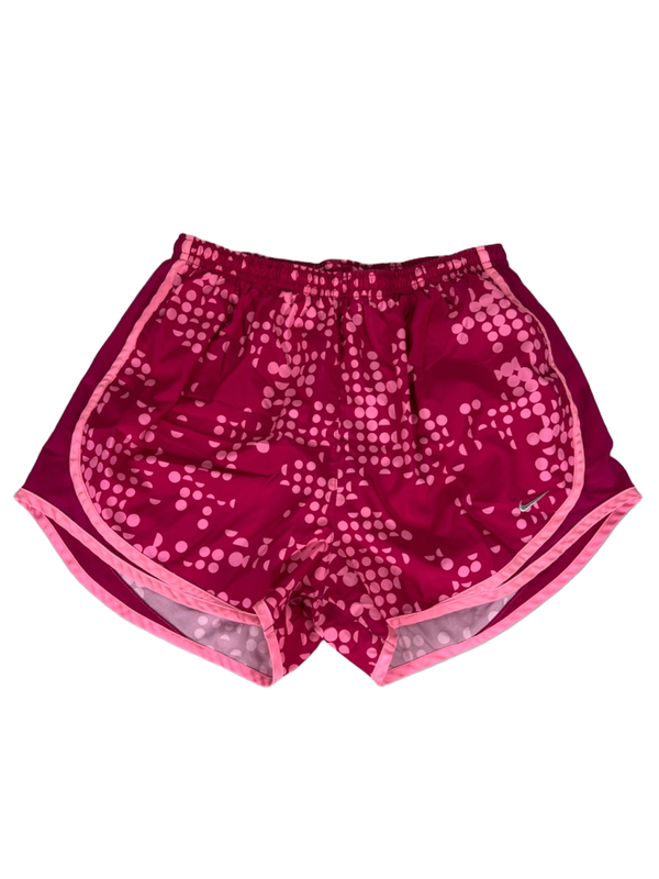 Nike Women's Pink Dri-Fit Vented Lined Pull On Athletic Shorts - M