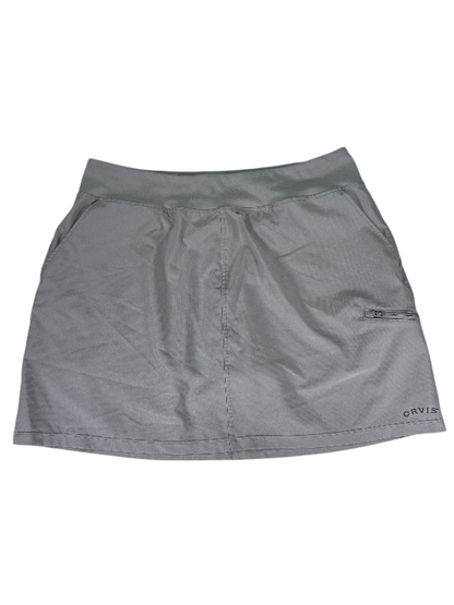 Orvis Women's Gray Lined Pull On Active Skort - L