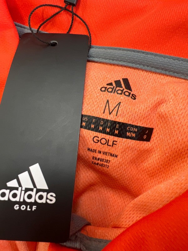 Adidas Men's Orange Short Sleeve Golf Polo Shirt - M image 3