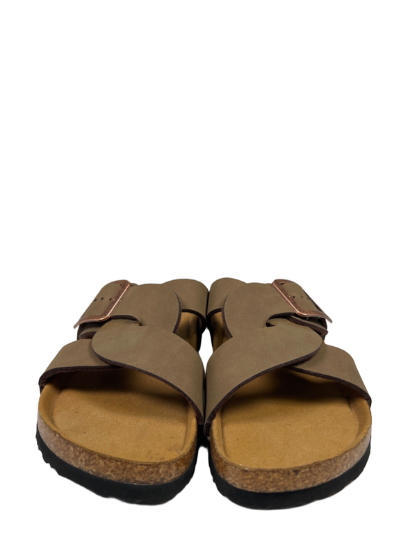 Aerothotic Women's Brown Suede Kai Cork Recovery Adjustable Sandals - 38/US 8 image 2