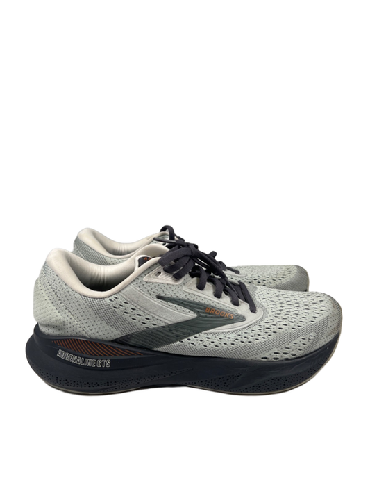 Brooks Women's Gray Adrenaline GTS Lace Up Athletic Shoes - 9.5
