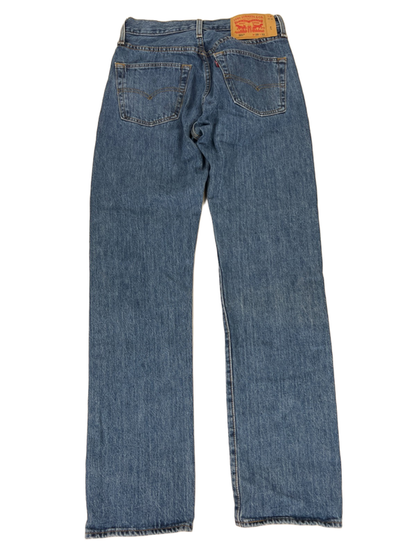 Levi's Men's Medium Wash 501 Original Button Fly Denim Jeans - 29x32 image 2