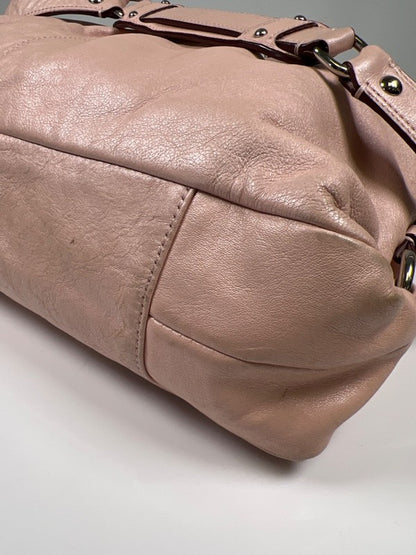 Coach Women's Pink Ashley Leather Carryall Shoulder Satchel Purse image 7