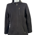 Calvin Klein Women's Black Long Sleeve Full Zip Sweatshirt - S
