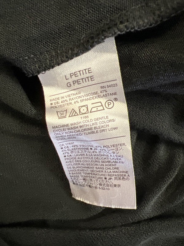 Banana Republic Women’s Black Luxespun Long Sleeve Shirt - L Petite image 4