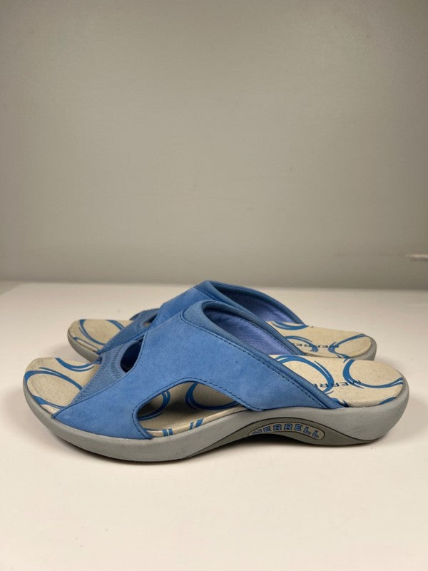Merrell Women's Blue Slip On Open Toe Sandals - 8 image 5