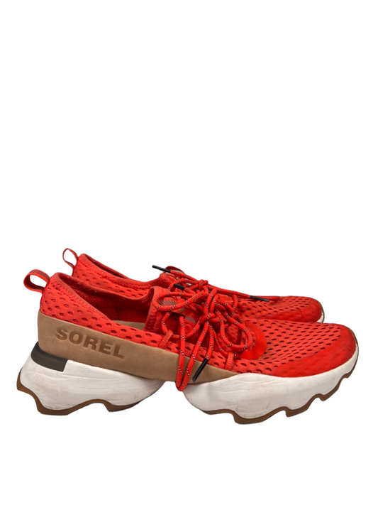 Sorel Women's Orange Kinetic Impact Athletic Sneakers - 10