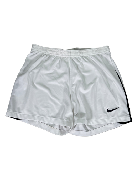 Nike Women's White/Black Dri-Fit League 3 Knit Soccer Athletic Shorts - S
