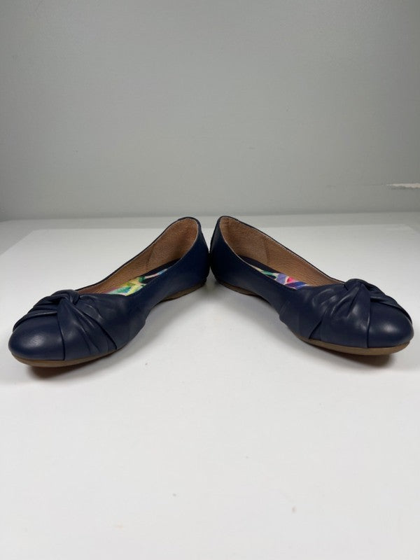 Born Women's Blue Lilly Leather Slip On Ballet Flats - 7.5 image 6