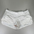 Lululemon Women's White Speed Pull On Lined Running Shorts - 10
